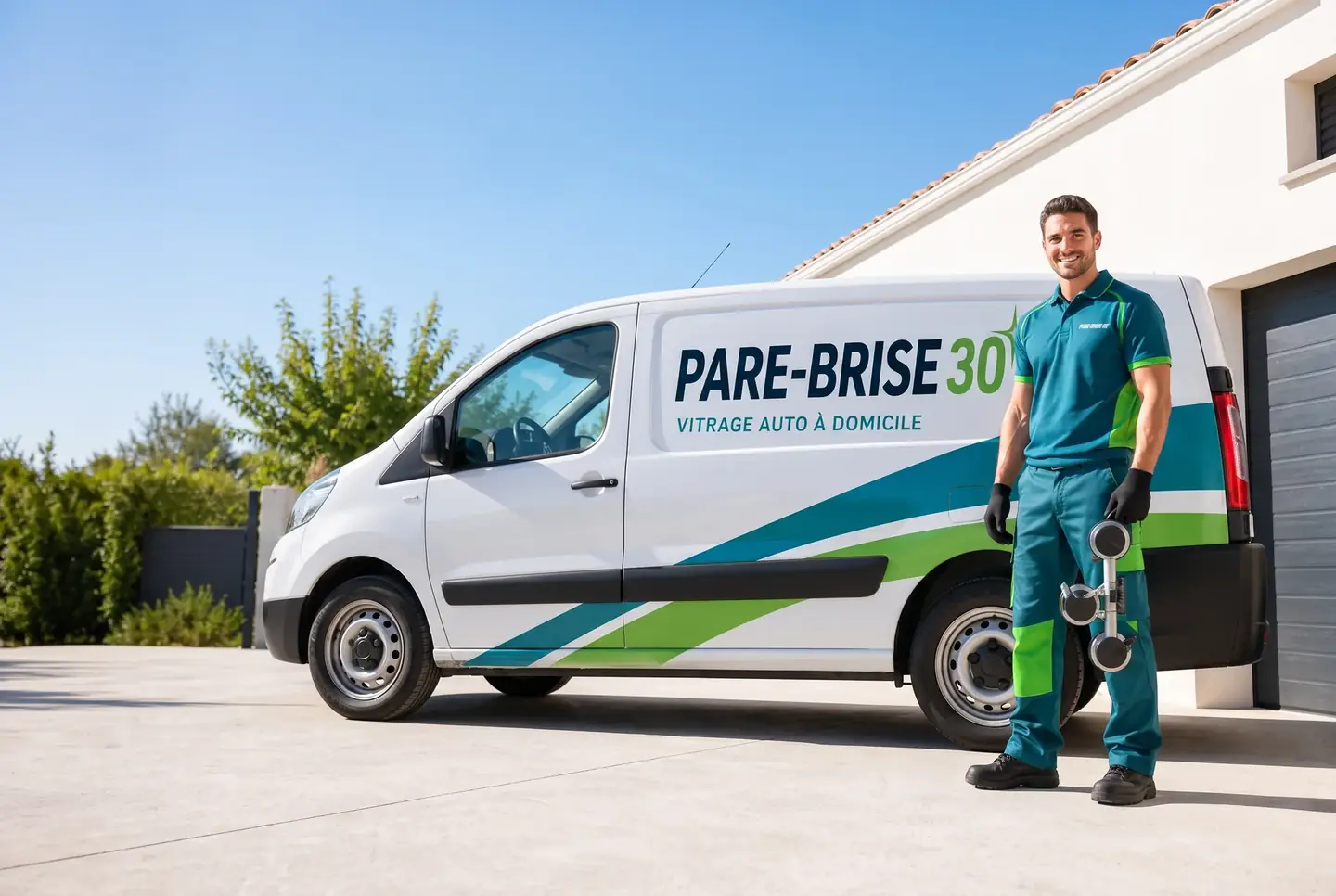 Camion et technicien Pare-Brise 30 intervenant à Lyon