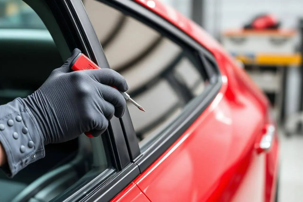 Remplacement de vitre latérale de voiture